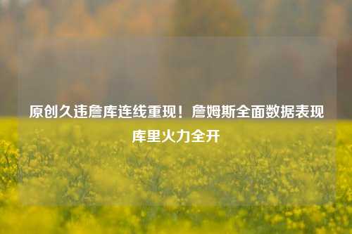 原创久违詹库连线重现！詹姆斯全面数据表现库里火力全开