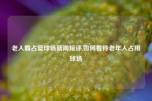 老人霸占篮球场新闻短评,如何看待老年人占用球场