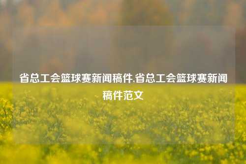 省总工会篮球赛新闻稿件,省总工会篮球赛新闻稿件范文