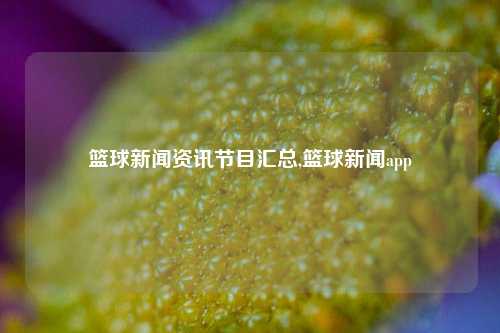 篮球新闻资讯节目汇总,篮球新闻app