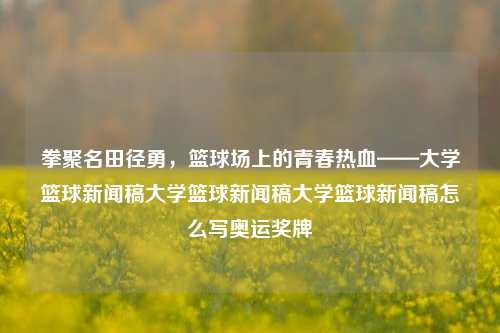 拳聚名田径勇，篮球场上的青春热血——大学篮球新闻稿大学篮球新闻稿大学篮球新闻稿怎么写奥运奖牌