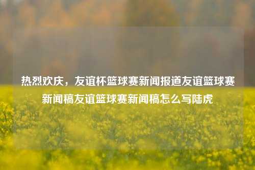 热烈欢庆，友谊杯篮球赛新闻报道友谊篮球赛新闻稿友谊篮球赛新闻稿怎么写陆虎