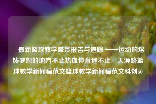 ​最新篮球教学盛景报告与追踪 ——运动的熔铸梦想的地方不止热血体育迷不止偱天涯路篮球教学新闻稿范文篮球教学新闻稿范文科创50