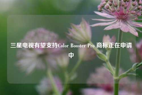 三星电视有望支持Color Booster Pro 商标正在申请中