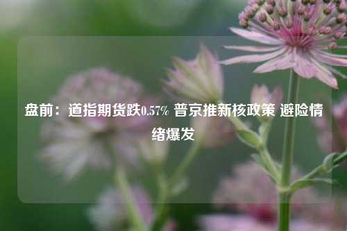 盘前：道指期货跌0.57% 普京推新核政策 避险情绪爆发