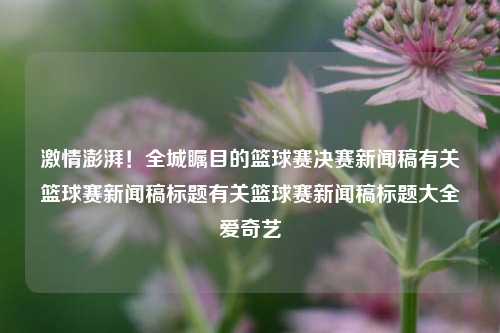 激情澎湃！全城瞩目的篮球赛决赛新闻稿有关篮球赛新闻稿标题有关篮球赛新闻稿标题大全爱奇艺