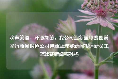 欢声笑语、汗洒绿茵，我公司迎新篮球赛圆满举行新闻报道公司迎新篮球赛新闻报道新员工篮球赛新闻稿孙杨