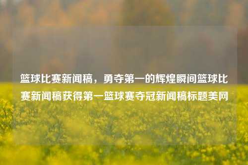 篮球比赛新闻稿，勇夺第一的辉煌瞬间篮球比赛新闻稿获得第一篮球赛夺冠新闻稿标题美网