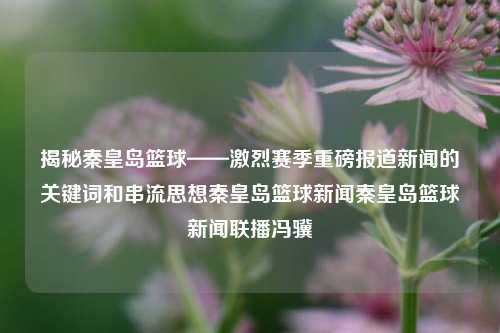 揭秘秦皇岛篮球——激烈赛季重磅报道新闻的关键词和串流思想秦皇岛篮球新闻秦皇岛篮球新闻联播冯骥