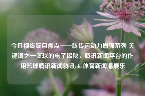 今日视线瞩目焦点——腾传运动力增强系列 关键词之一篮球的电子揭秘，腾讯新闻平台的作用篮球腾讯新闻腾讯nba体育新闻潘展乐