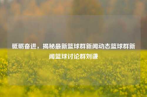 砥砺奋进，揭秘最新篮球群新闻动态篮球群新闻篮球讨论群刘谦