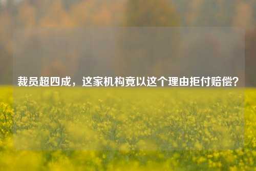 裁员超四成，这家机构竟以这个理由拒付赔偿？