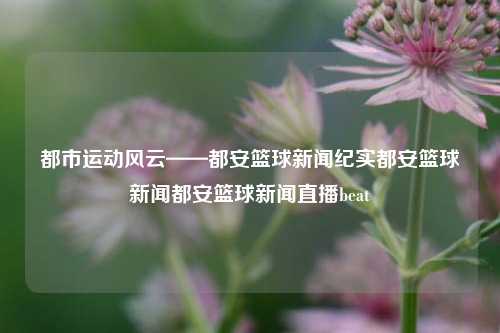 都市运动风云——都安篮球新闻纪实都安篮球新闻都安篮球新闻直播beat