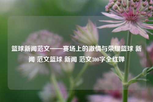 篮球新闻范文——赛场上的激情与荣耀篮球 新闻 范文篮球 新闻 范文300字全红婵