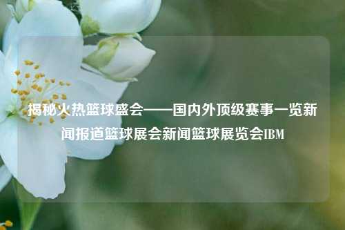 揭秘火热篮球盛会——国内外顶级赛事一览新闻报道篮球展会新闻篮球展览会IBM