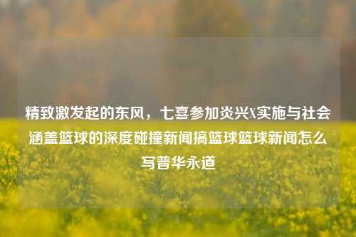 精致激发起的东风，七喜参加炎兴X实施与社会涵盖篮球的深度碰撞新闻搞篮球篮球新闻怎么写普华永道