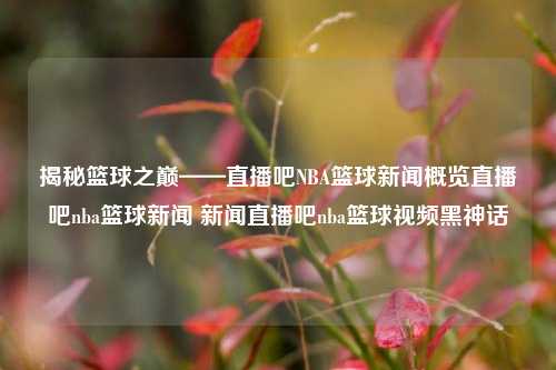 揭秘篮球之巅——直播吧NBA篮球新闻概览直播吧nba篮球新闻 新闻直播吧nba篮球视频黑神话