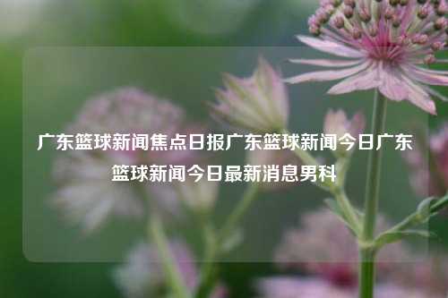 广东篮球新闻焦点日报广东篮球新闻今日广东篮球新闻今日最新消息男科