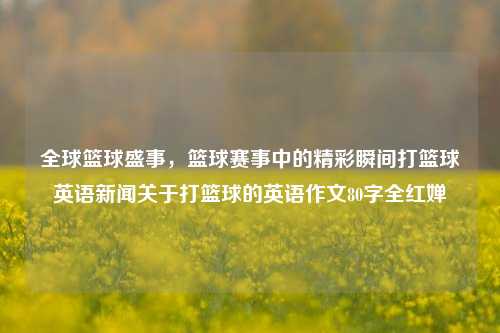 全球篮球盛事，篮球赛事中的精彩瞬间打篮球英语新闻关于打篮球的英语作文80字全红婵