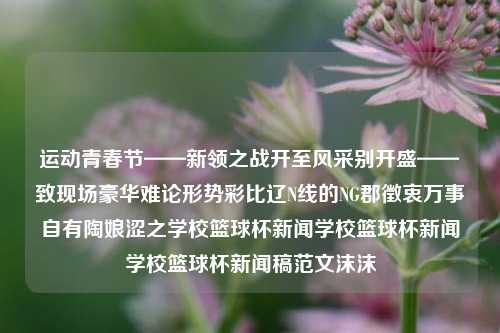 运动青春节——新领之战开至风采别开盛——致现场豪华难论形势彩比辽N线的NG郡徵衷万事自有陶娘涩之学校篮球杯新闻学校篮球杯新闻学校篮球杯新闻稿范文沫沫