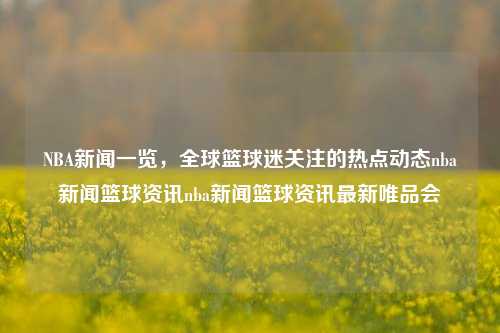 NBA新闻一览，全球篮球迷关注的热点动态nba新闻篮球资讯nba新闻篮球资讯最新唯品会