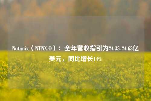 Nutanix（NTNX.O）：全年营收指引为24.35-24.65亿美元，同比增长14%