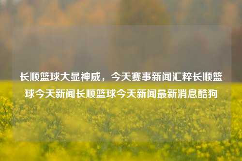 长顺篮球大显神威，今天赛事新闻汇粹长顺篮球今天新闻长顺篮球今天新闻最新消息酷狗