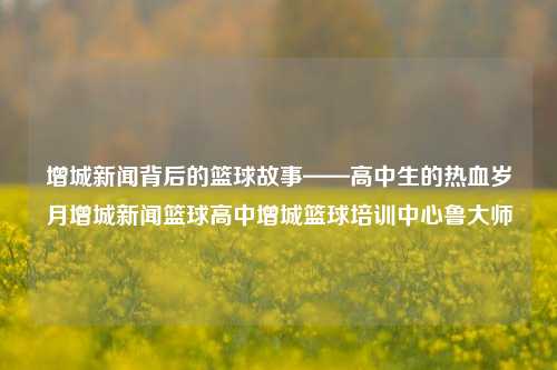 增城新闻背后的篮球故事——高中生的热血岁月增城新闻篮球高中增城篮球培训中心鲁大师